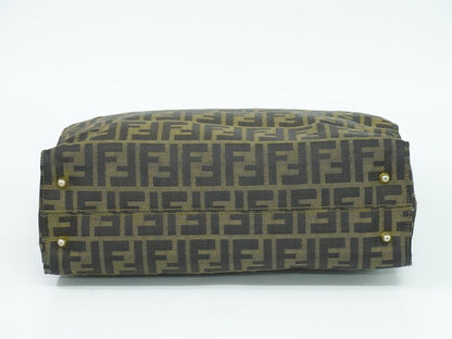 Authentic Fendi Zucca Tote Handbag Canvas Brown Zucca Bag Pre-owned [follow-up