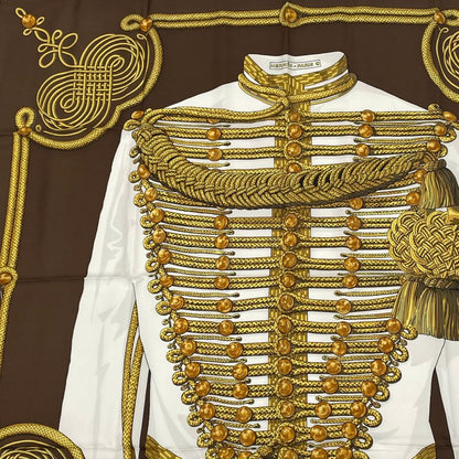 Hermes Carre 90 Brandebourgs Brandenburg Decor Scarf Silk Brahant