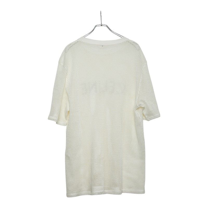 Celine 22SS Logo Mesh T-shirt Oversized Size: L 2x59a950p White Black Cotton