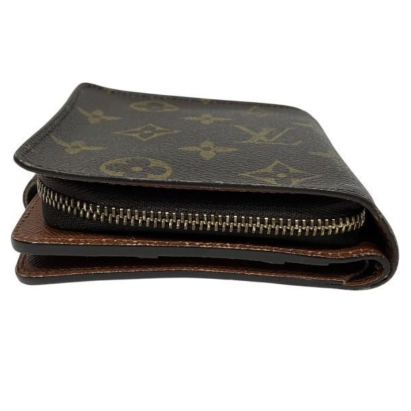 Louis Vuitton Monogram Compact Zip M61667 Bifold Wallet Unisex
