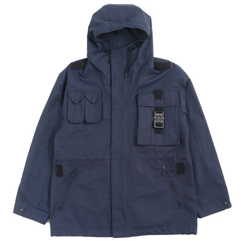 DIOR Homme DIOR Homme 933c316a4530 Cotton CD Buckle Hooded Hoodie Jacket Navy