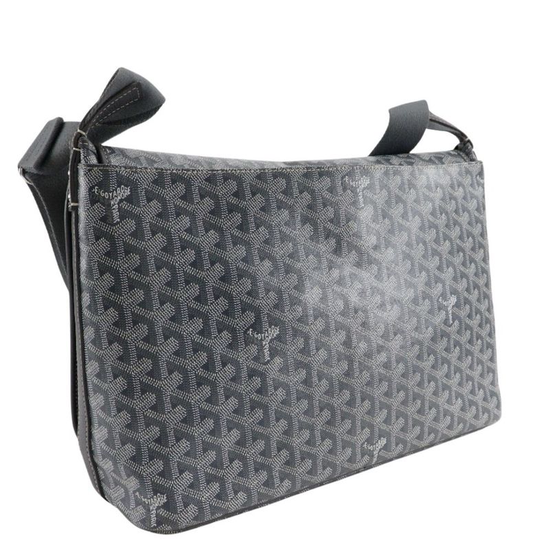 Goyard Capet Chien MM Capetimmlty51cg51p PVC Gray Unisex Shoulder Bag