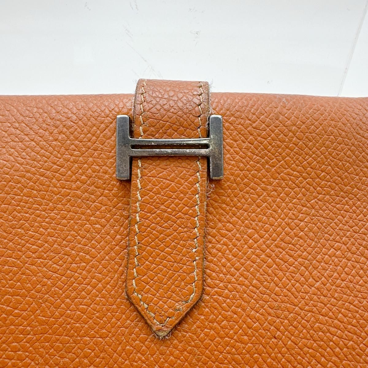 Hermes Bifold Wallet Bearn Compact Brown