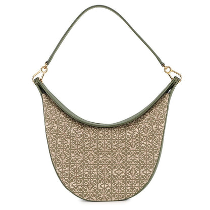 Loewe Shoulder Bag Luna Jacquard Leather Avocado Green