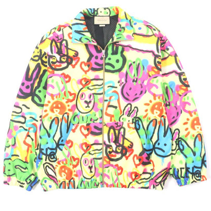 Gucci 714464 DANS LE VENT Bunny Zip-up Track Jacket Multicolor L Made In Italy