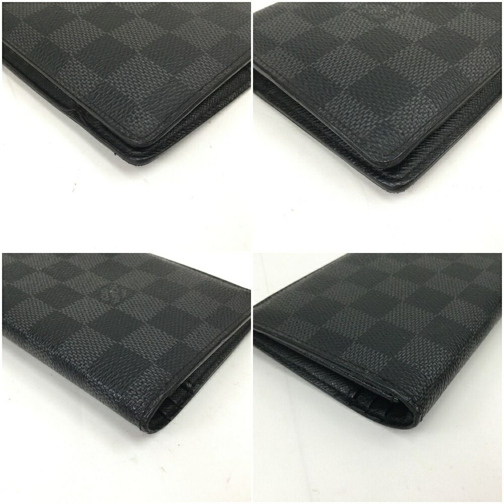 Louis Vuitton Damier Graphite Portefeuille Brother N62665 Black