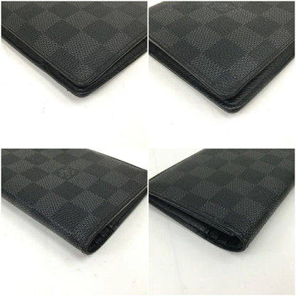 Louis Vuitton Damier Graphite Portefeuille Brother N62665 Black