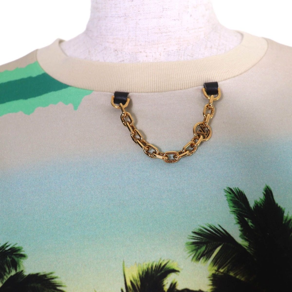 Louis Vuitton Cotton Epi Print Palm Tree Short Sleeve T-Shirt Multicolor — view 4