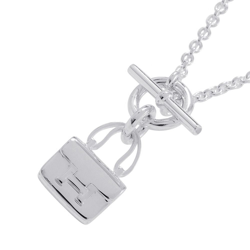 Hermes Necklace Amulet Constance Pendant Silver