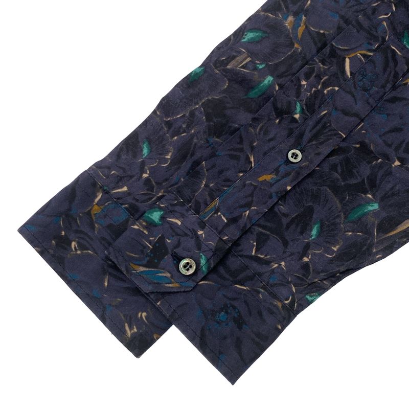 Gucci 13ss Slim Fit Floral Print Shirt 189474z3451 Purple Color 38