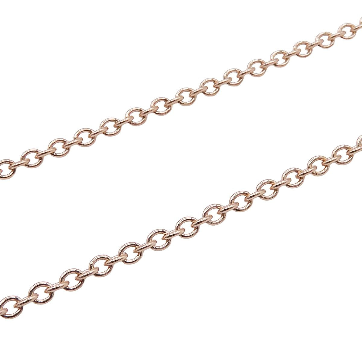 Tiffany & Co Atlas Pink Gold 18K Diamond Closed Circle Necklace — view 4