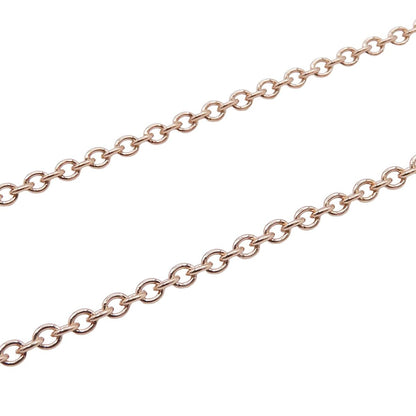 Tiffany & Co Atlas Pink Gold 18K Diamond Closed Circle Necklace — view 4