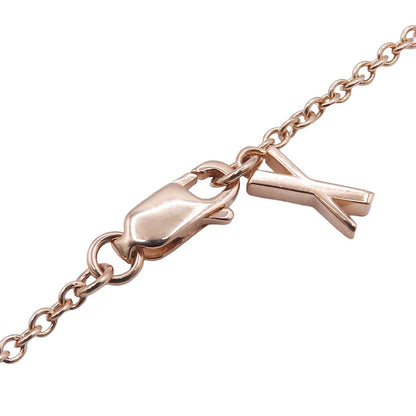 Tiffany & Co Atlas Pink Gold 18K Diamond Closed Circle Necklace — view 6