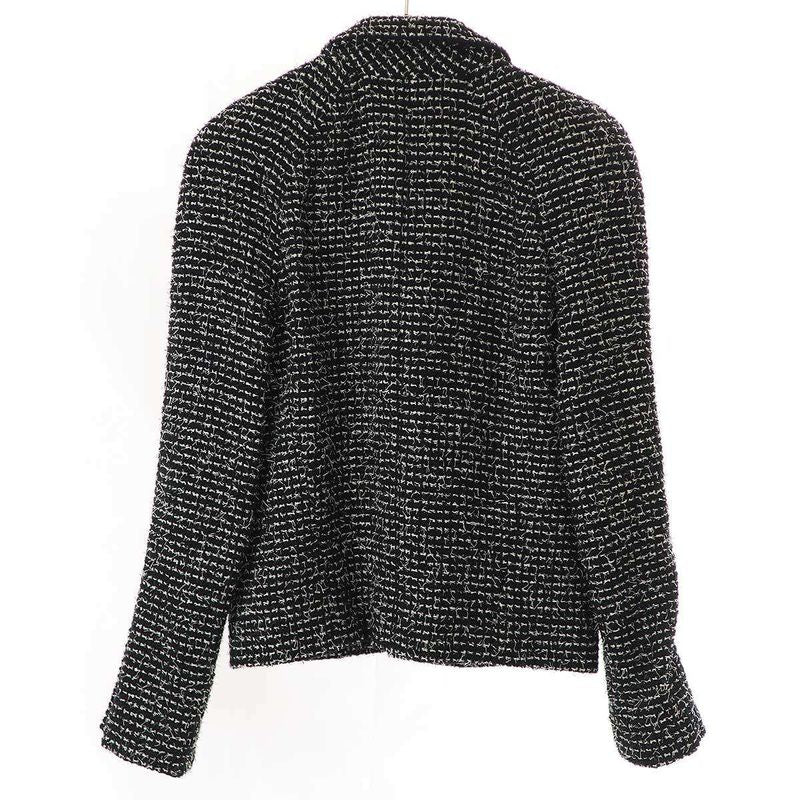 Chanel 2003c Coco Button Tweed Jacket P20548v11528 Black 38
