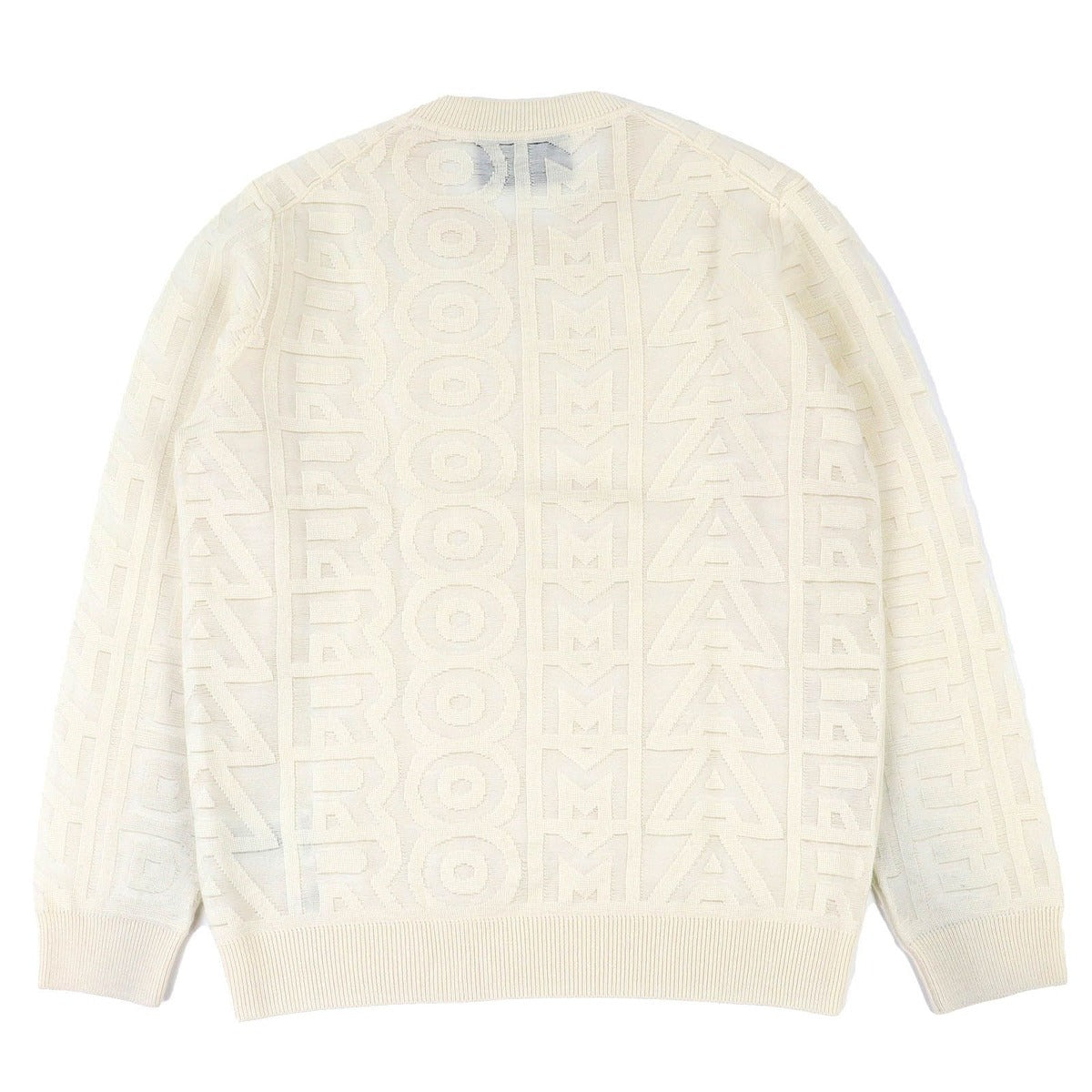 Fendi Ambx Wool Logo All Over Crew — view 2
