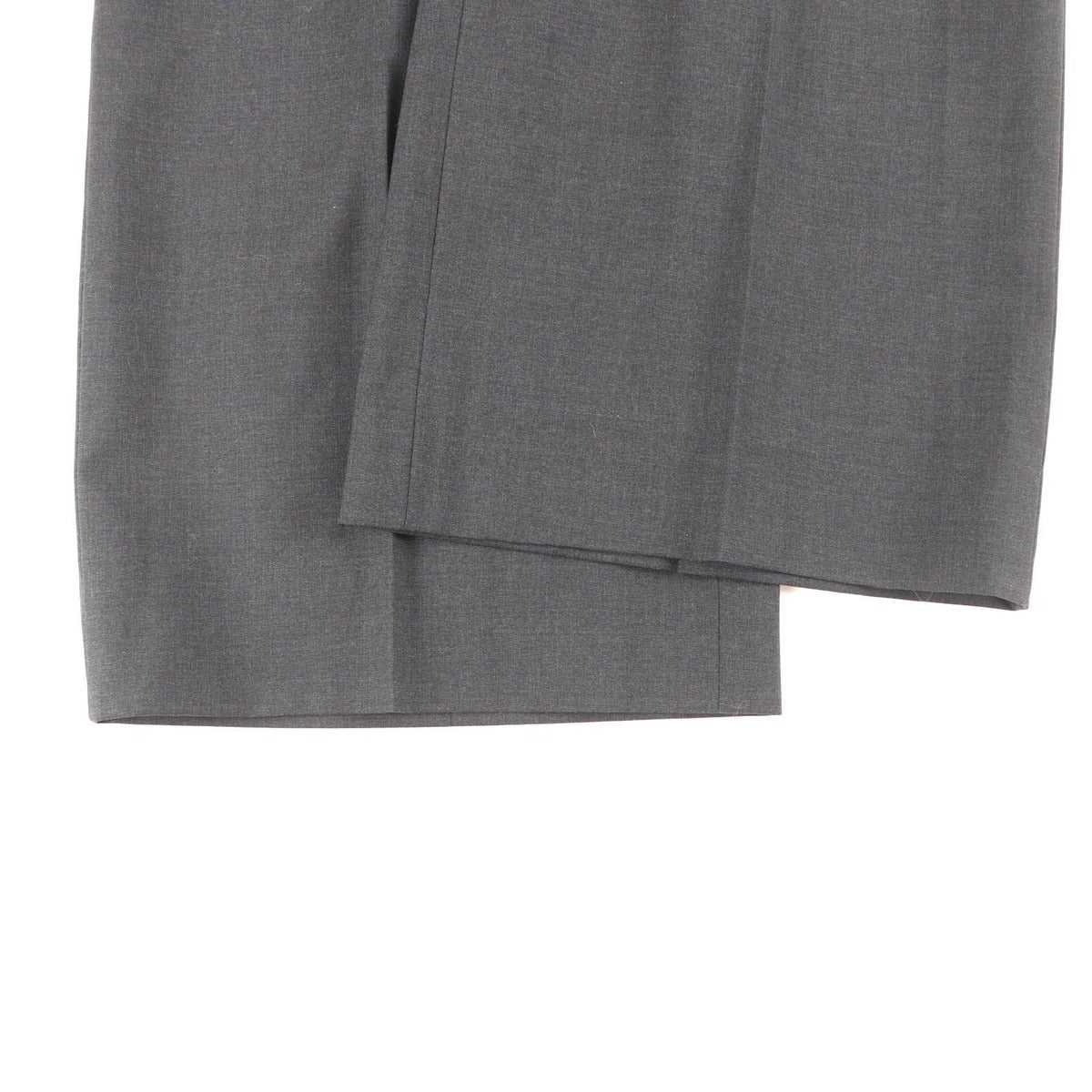 Prada 100% Virgin Wool Pleated Trousers Pants Charcoal Legre 36 — view 5