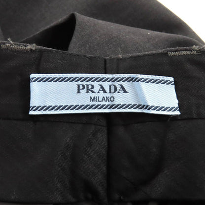 Prada 100% Virgin Wool Pleated Trousers Pants Charcoal Legre 36 — view 6