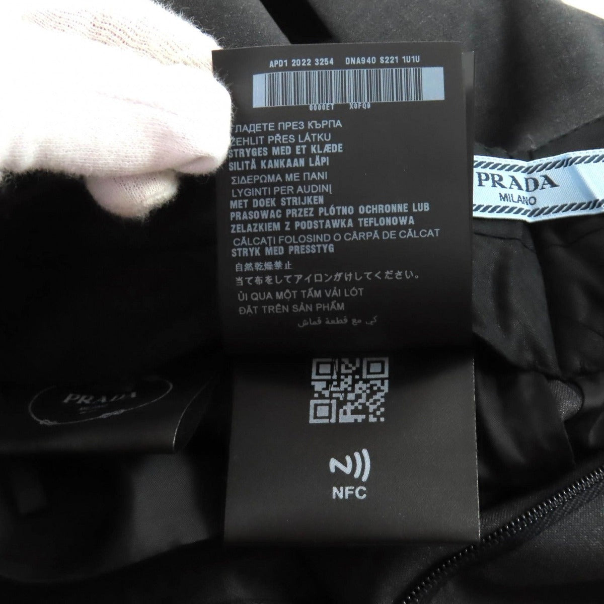 Prada 100% Virgin Wool Pleated Trousers Pants Charcoal Legre 36 — view 9