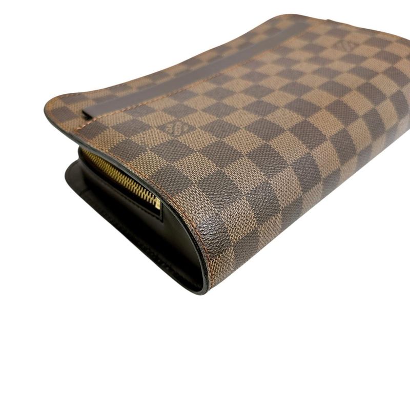 Louis Vuitton N51993 Damier Ebène Clutch Bag Saint Louis Second Bag Louis
