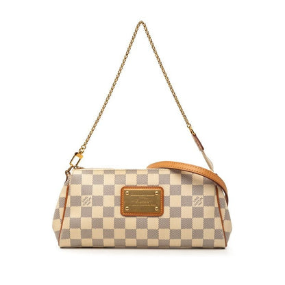 Louis Vuitton Damier Azur Eva Chain Shoulder Bag 2-Way White