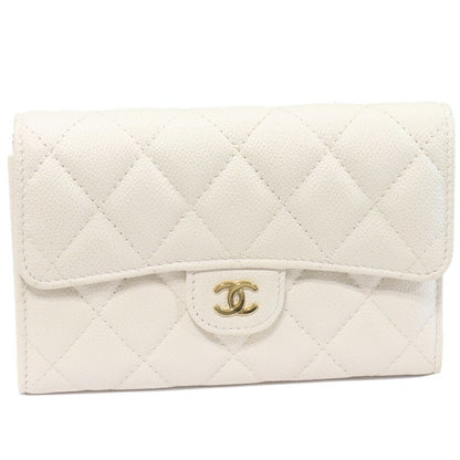Chanel Bifold Wallet With Coin Purse Matelasse Medium Classic Flap Wallet