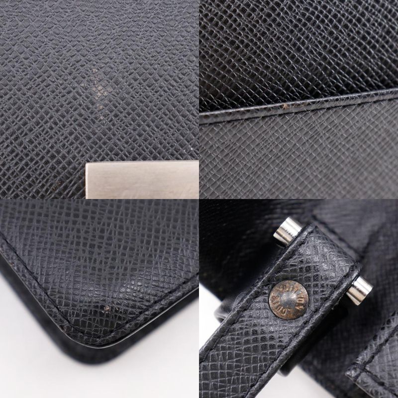 Louis Vuitton Selenga M30782 Taiga Ardoise Black Men's Second Bag