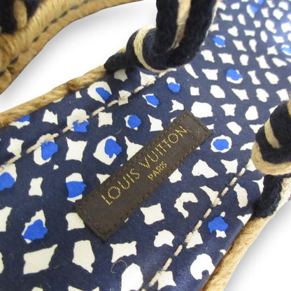 Good Louis Vuitton Shoe Lace Strap Jute Flat Sandals 37 Approx 23.5cm (9.25in)