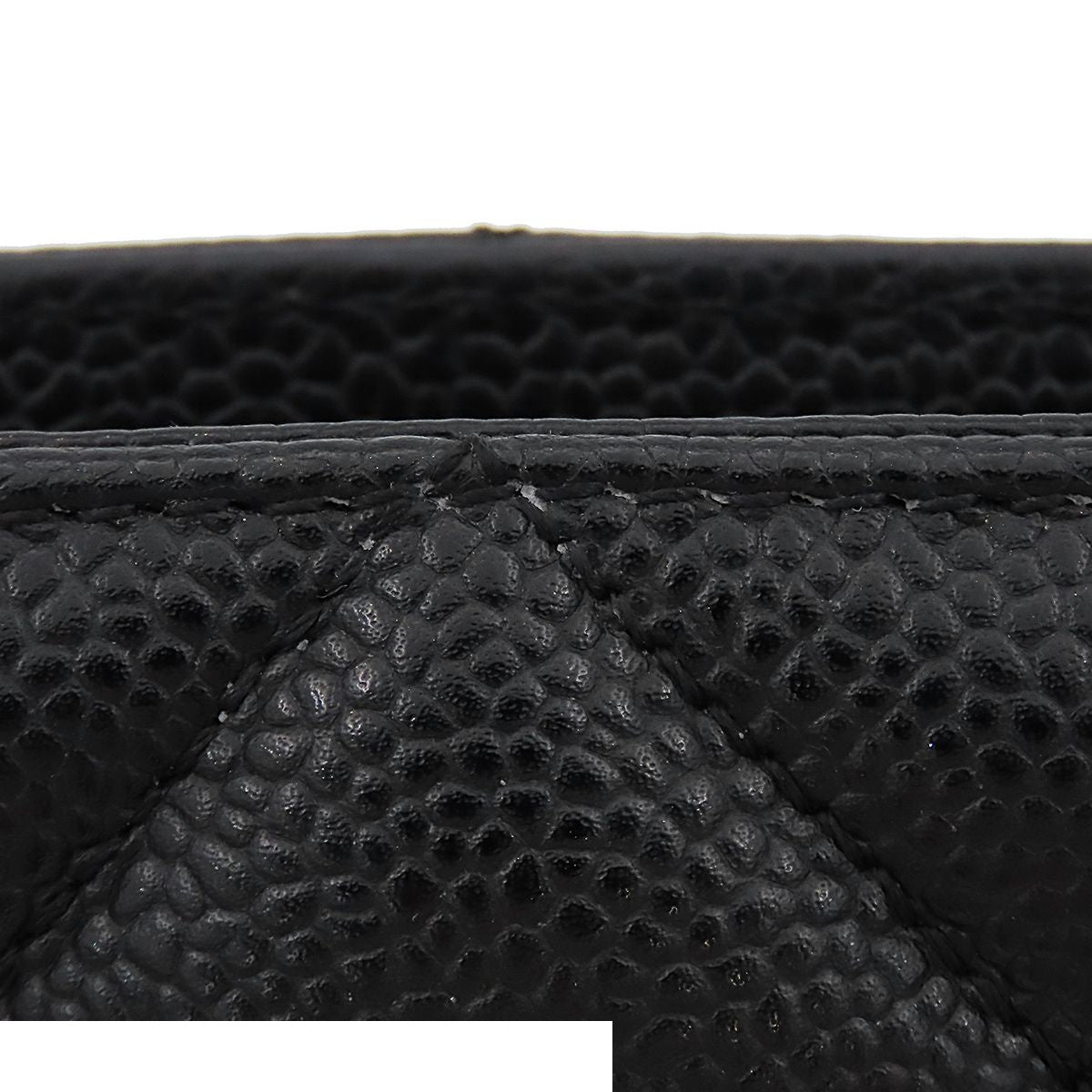 Chanel Reissue Tote Bag Black Silver Caviar Leather Quilted CC Logo — view 6