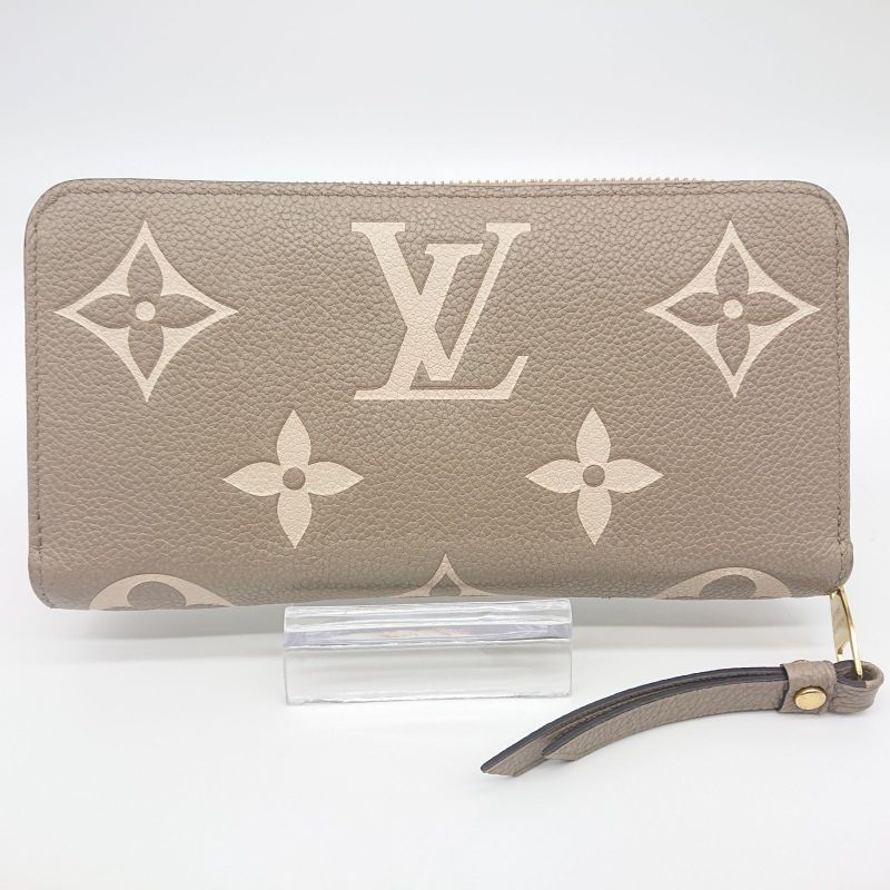 Louis Vuitton Zippy Wallet Empreinte Bi-color Beige With IC Chip Box
