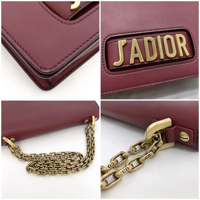 Christian Dior Chain Shoulder Bag F21215 Red