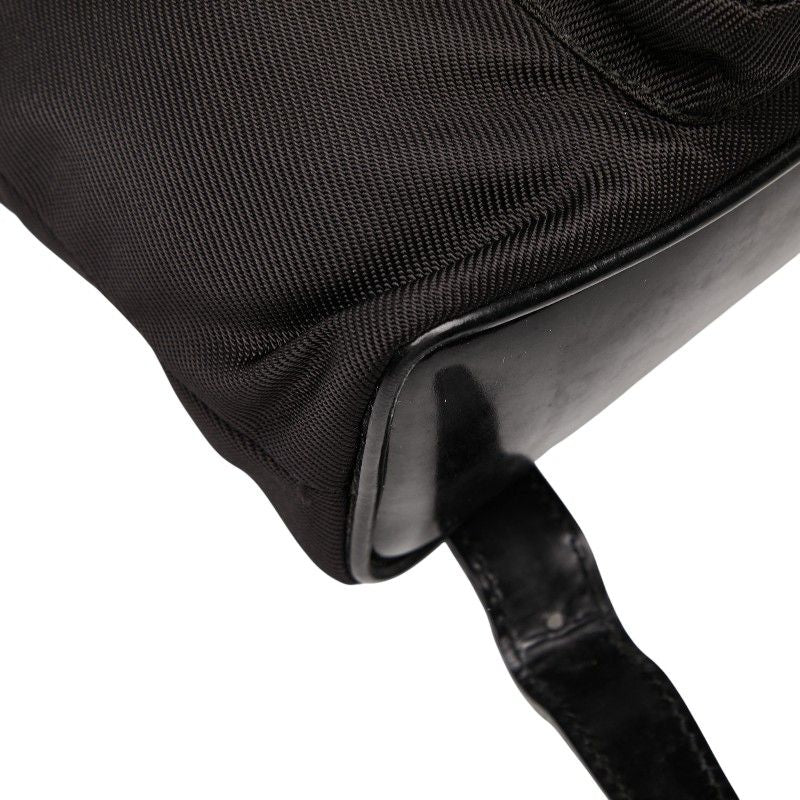 Gucci Bamboo Mini Backpack 00319980030 Black Nylon Leather Women's Gucci