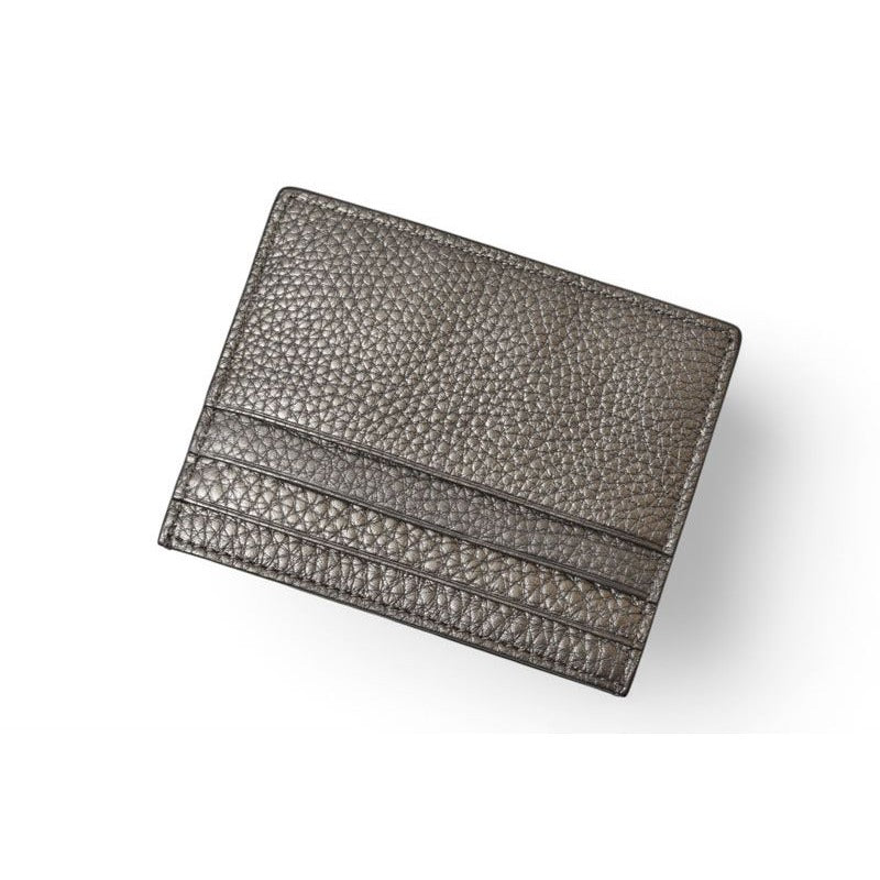 Fendi Card Case Business Holder Leather FF Baguette Motif Metallic — view 3