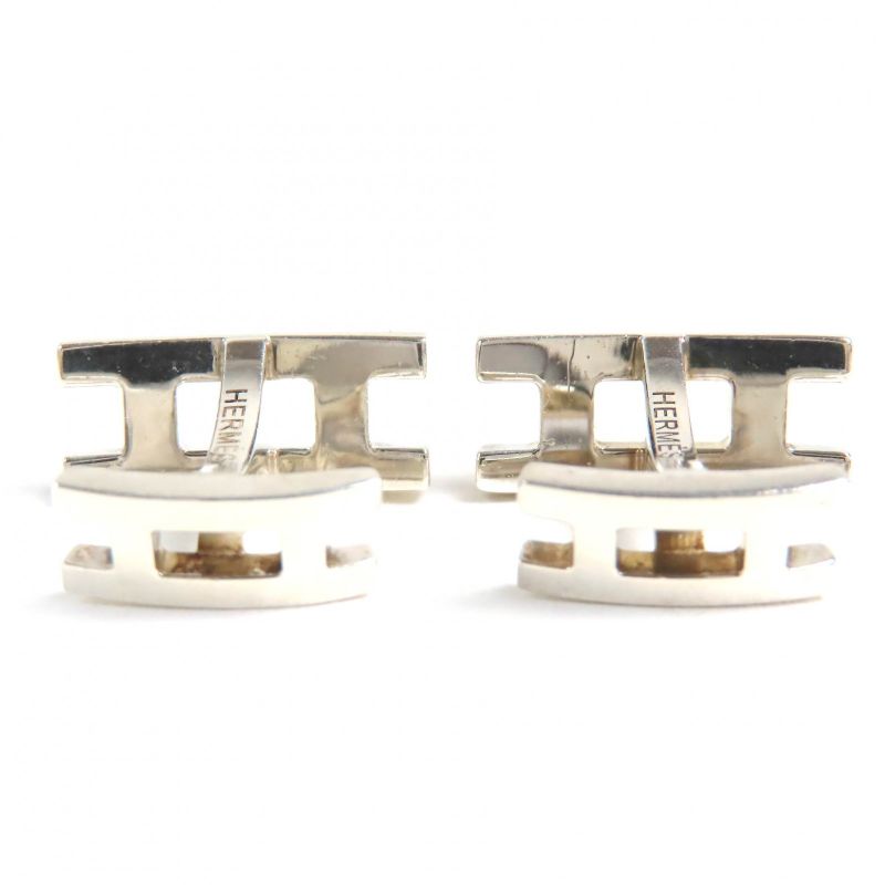 Hermes H Logo Cufflinks Button Cufflinks Gentlemen's Accessories