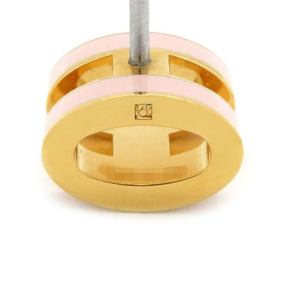 Hermes Earrings Pop Ash Hearrings Mini GP Enamel Rose Dragee X Gold Hardware