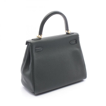 Hermes Handbag Kelly 25 Verse Anglais Leather Veil Vert Green — view 2