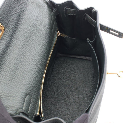 Hermes Handbag Kelly 25 Verse Anglais Leather Veil Vert Green — view 3