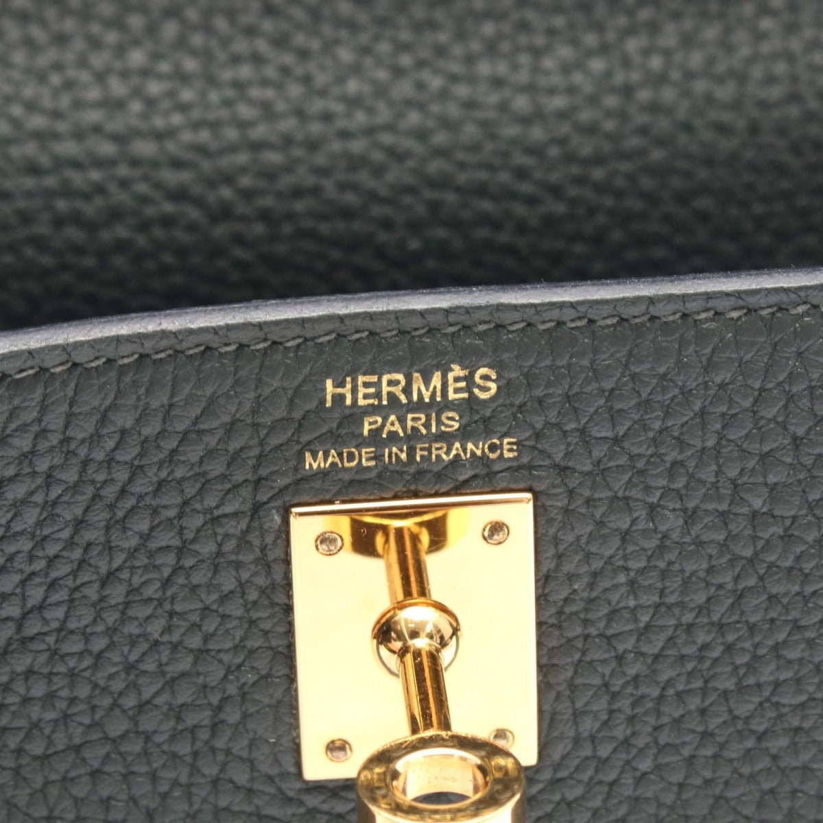 Hermes Handbag Kelly 25 Verse Anglais Leather Veil Vert Green — view 4