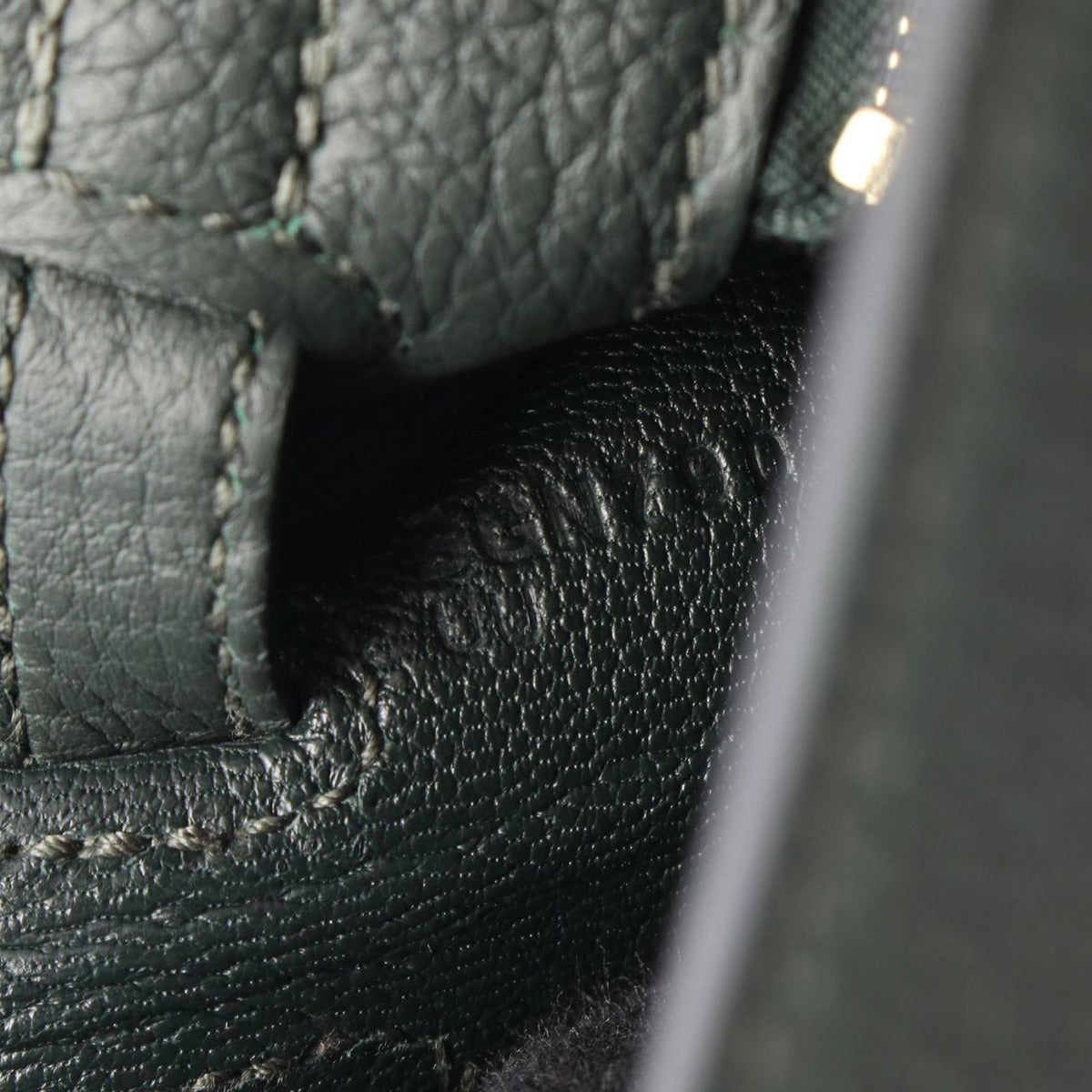 Hermes Handbag Kelly 25 Verse Anglais Leather Veil Vert Green — view 5