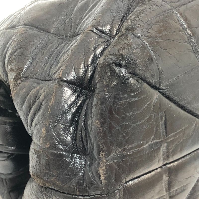 Chanel Shoulder Bag Chocolate Bar Lambskin Black