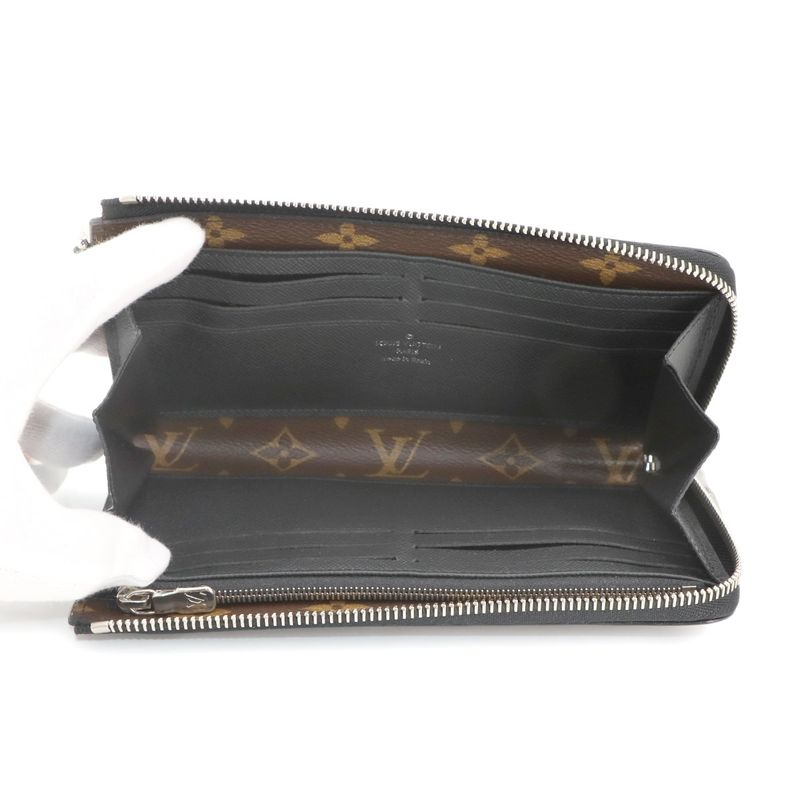 Louis Vuitton Monogram Macassar Zippy Dragonne L-shape Zipper Long Wallet