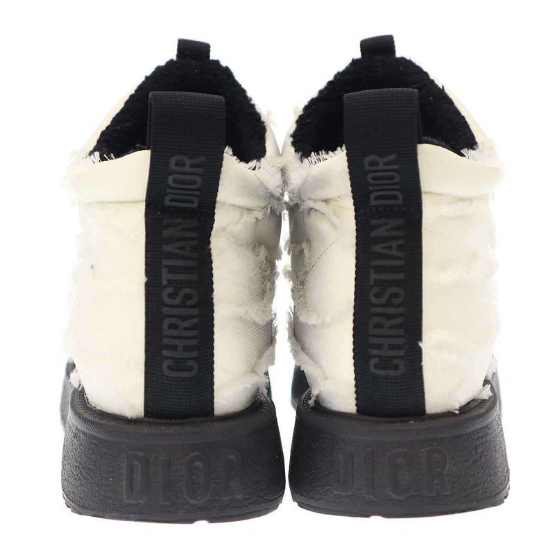 Christian Dior Short Design Boots Sneakers White 41