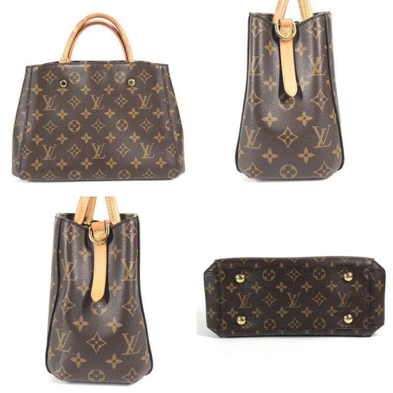 Louis Vuitton Handbag Montaigne BB Montaigne BB M41055 Monogram Canvas Brown