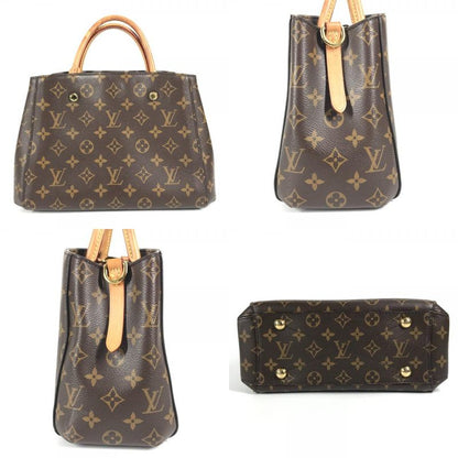 Louis Vuitton Handbag Montaigne BB Montaigne BB M41055 Monogram Canvas Brown