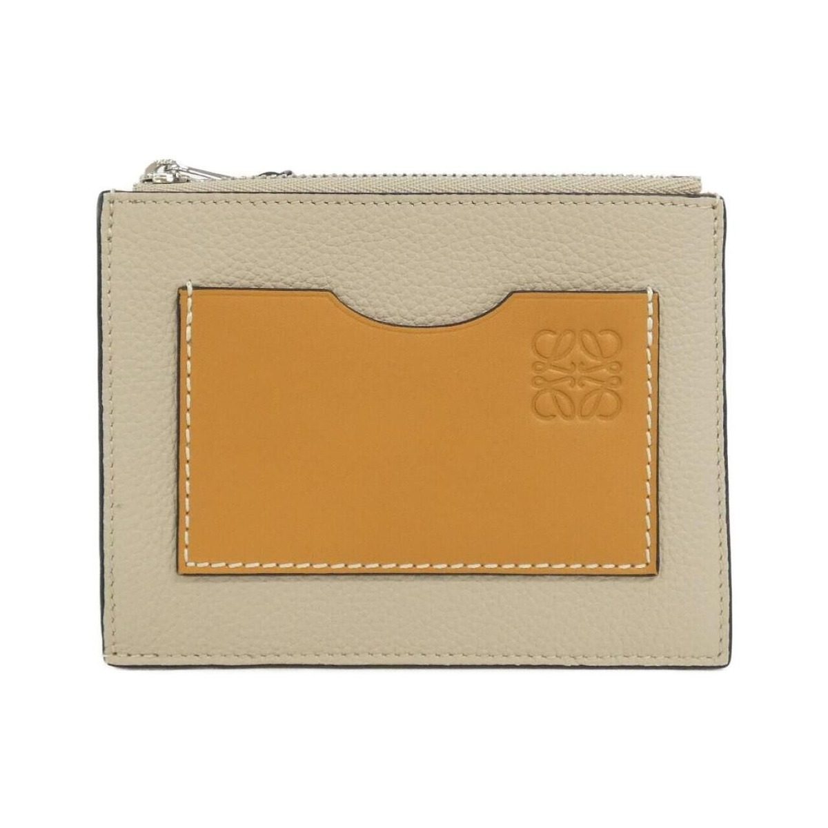 Loewe Coin Case Coin Purse Silver