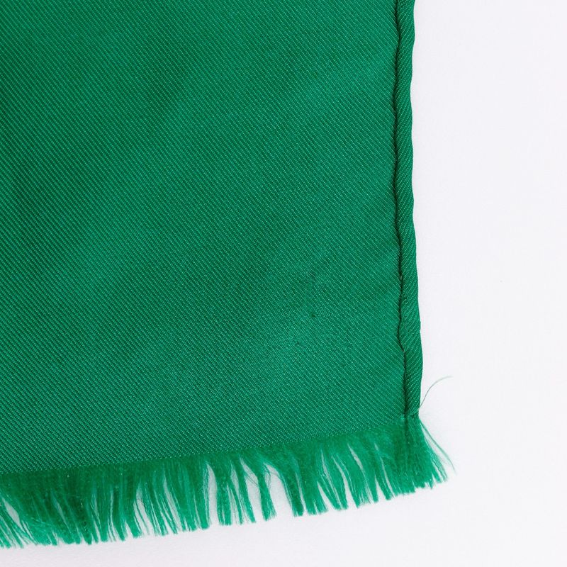 YVES Saint Laurent Yves Saint Laurent YSL Logo Rectangular Silk Green Women's