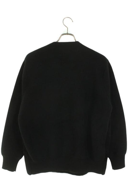 Prada P24i1b Sheepskin Dyed Fur Cashmere Logo Knit Women's 36