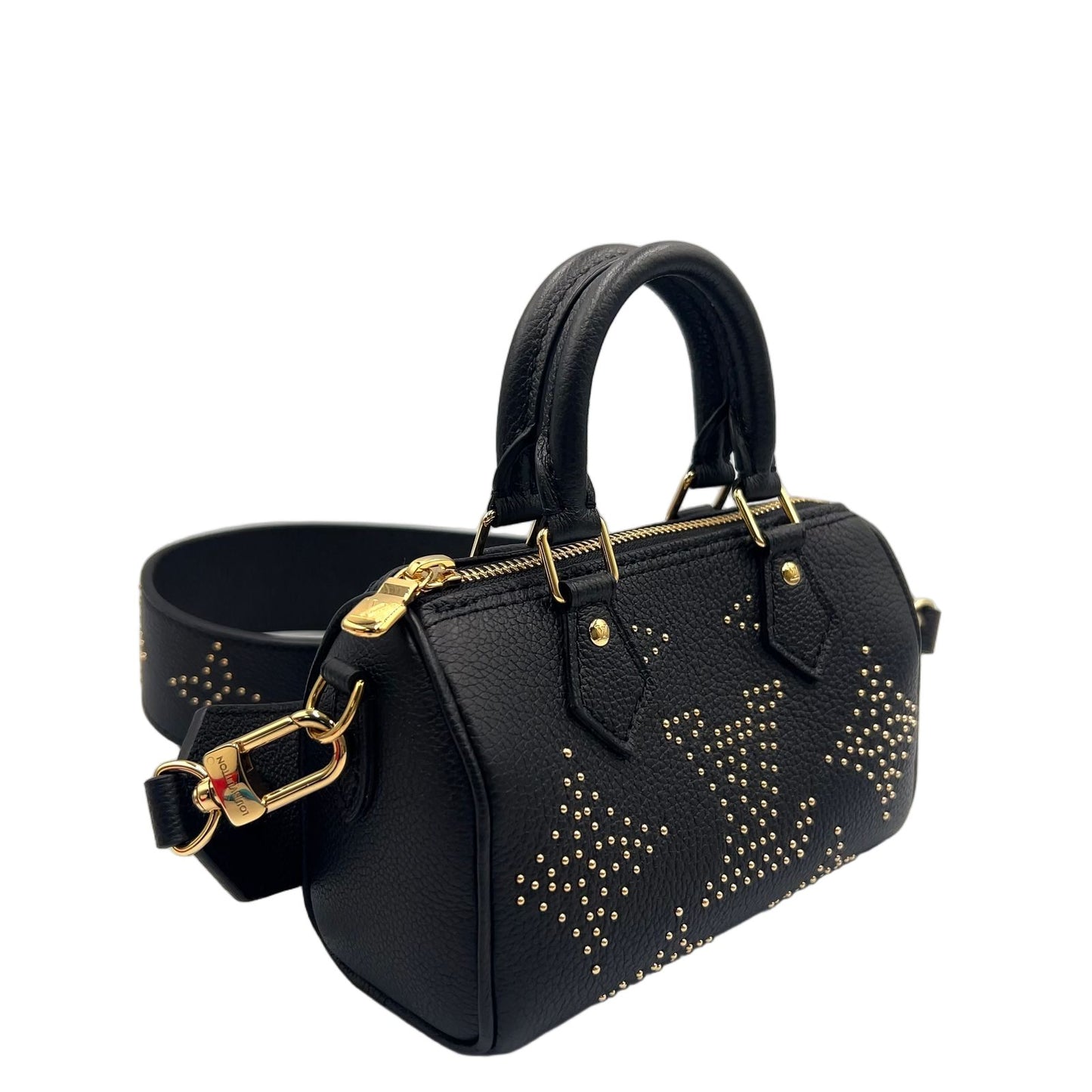 Louis Vuitton Nano Speedy Monogram Empreinte 2-Way Shoulder Leather Black — view 2