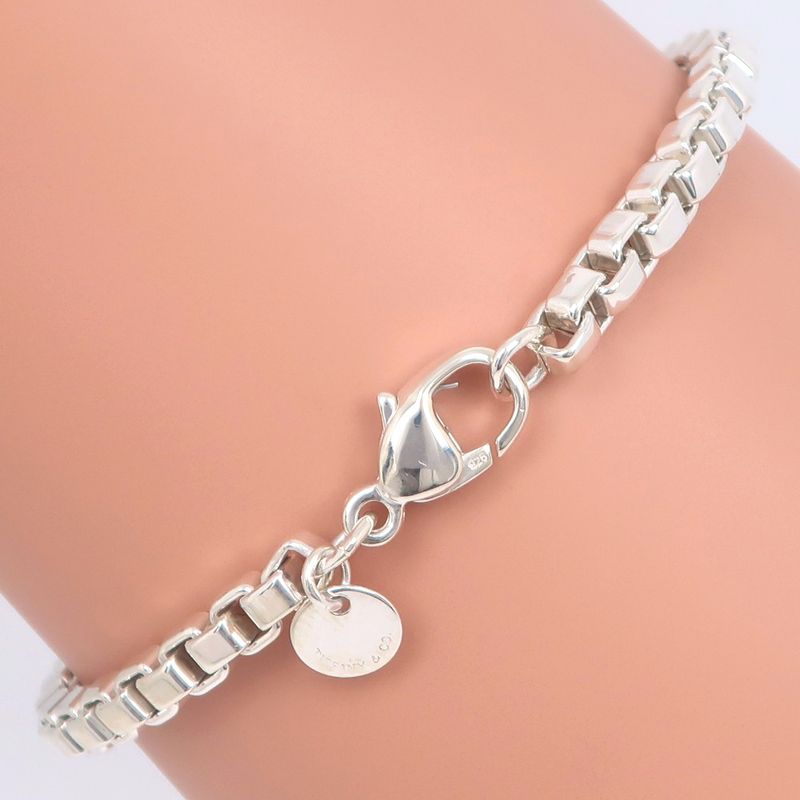 Tiffany & Co Venetian Silver 925 Ladies 15.2g Bracelet