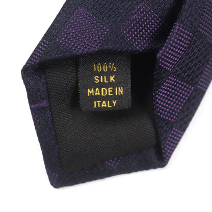 Louis Vuitton Silk Damier Monogram Set Of Two Ties Neckties Gray Made In Italy