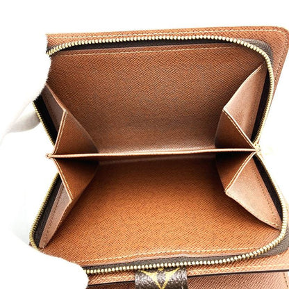 Louis Vuitton M61207 Porte Papier Zip Monogram Canvas Brown Bifold Wallet